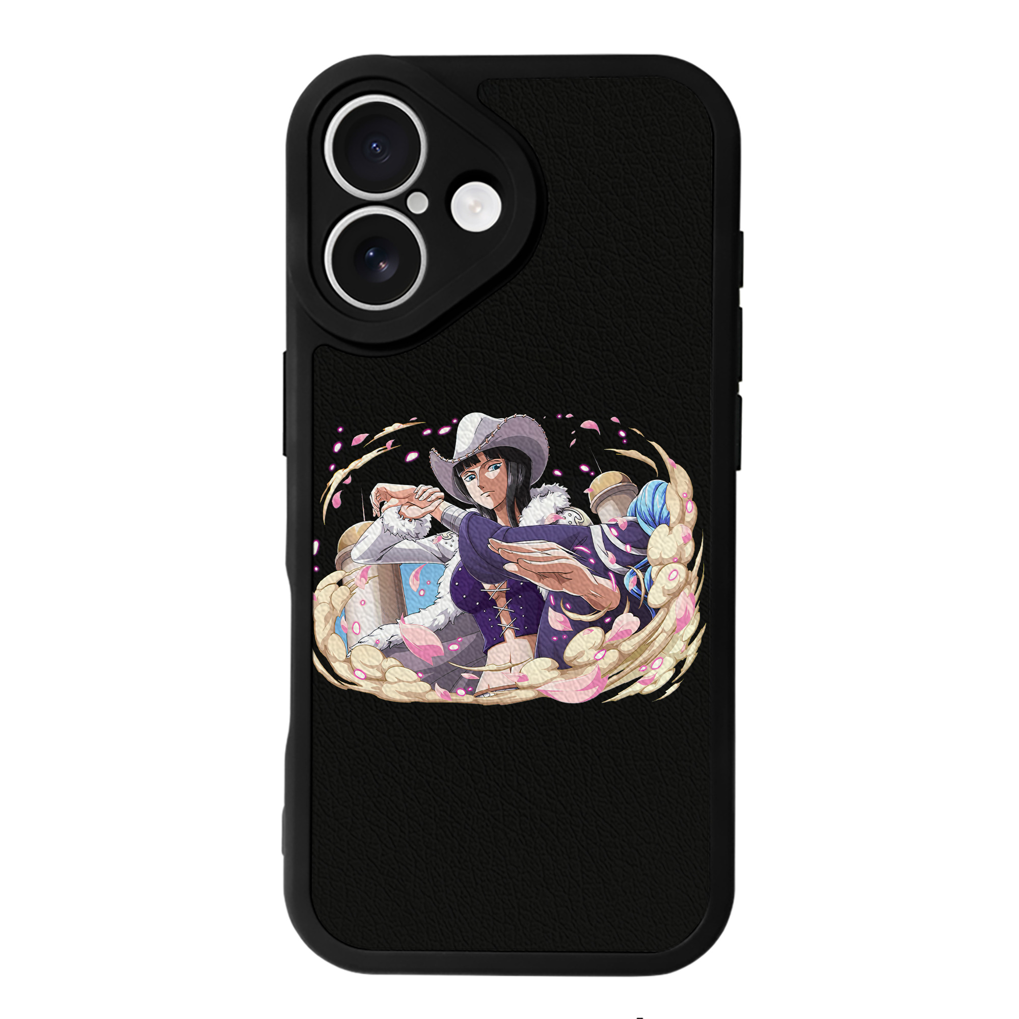 （画像用） ワンピース ニコ・ロビン ONE PIECE Nico Robin 【iPhone 16シリーズ対応】シリコンスマホケース（レザー調） 材質：シリコン